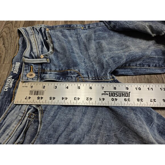 Denizen from Levi's Jeans Womens 7 Blue Low-Rise Jegging Distressed Stretch - Picture 13 of 14